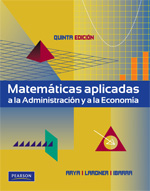 Libro | Matemáticas aplicadas a la administración y economía | Autor:Arya | 5ed | Libros de Matemáticas